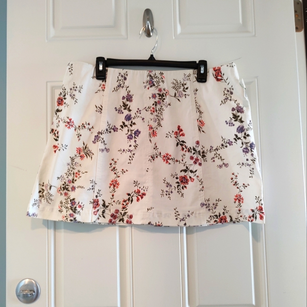 No Boundaries Floral Print Miniskirt